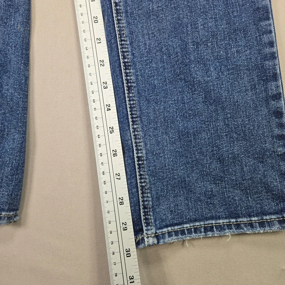 Silver Jeans Co Suki Straight Leg Jeans W29 L30 Medium Wash Distressed Denim - Picture 10 of 11